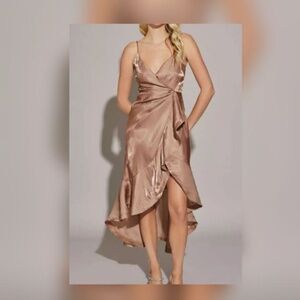 Ruffle Wrap Mini Dress